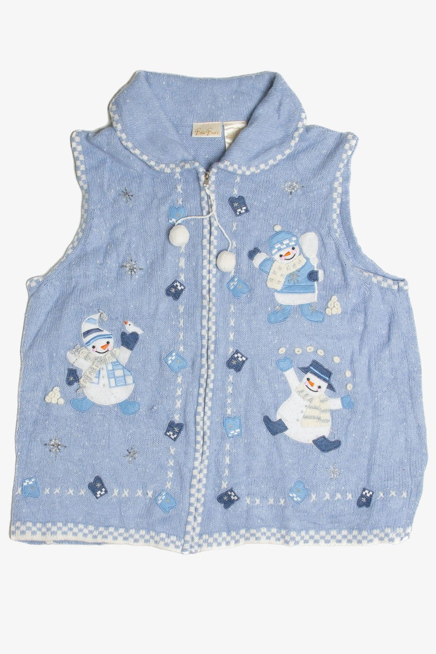 Vintage Blue Ugly Christmas Vest 62585