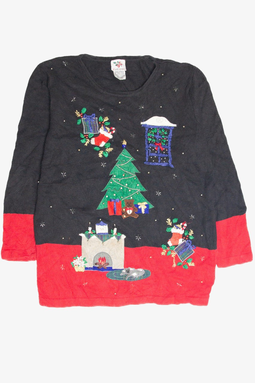 Vintage Black Ugly Christmas Pullover 63375