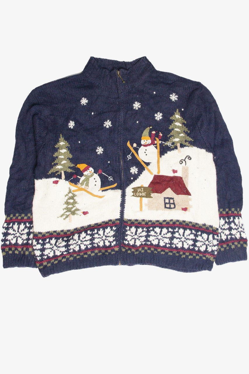 Vintage Blue Ugly Christmas Cardigan 63085