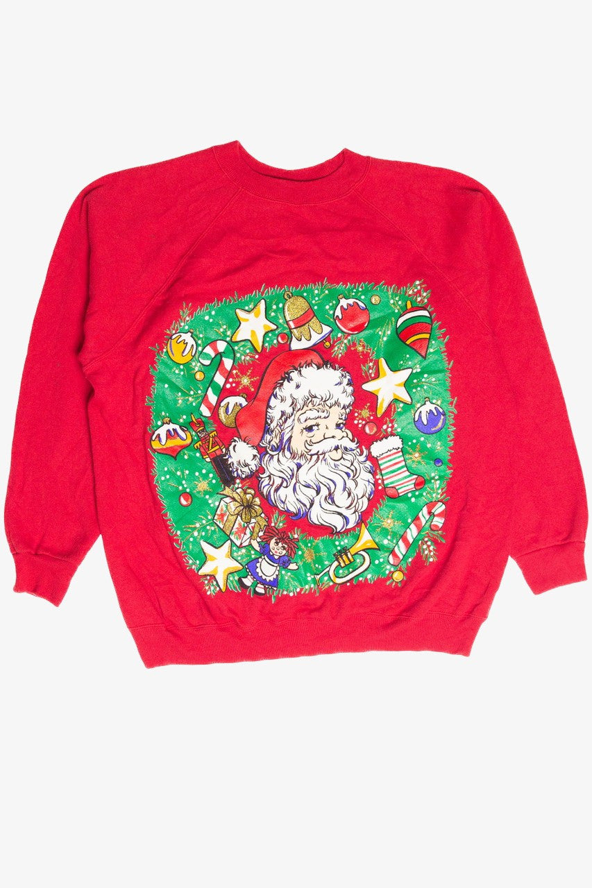 Vintage Red Santa Holiday Sweatshirt 63056