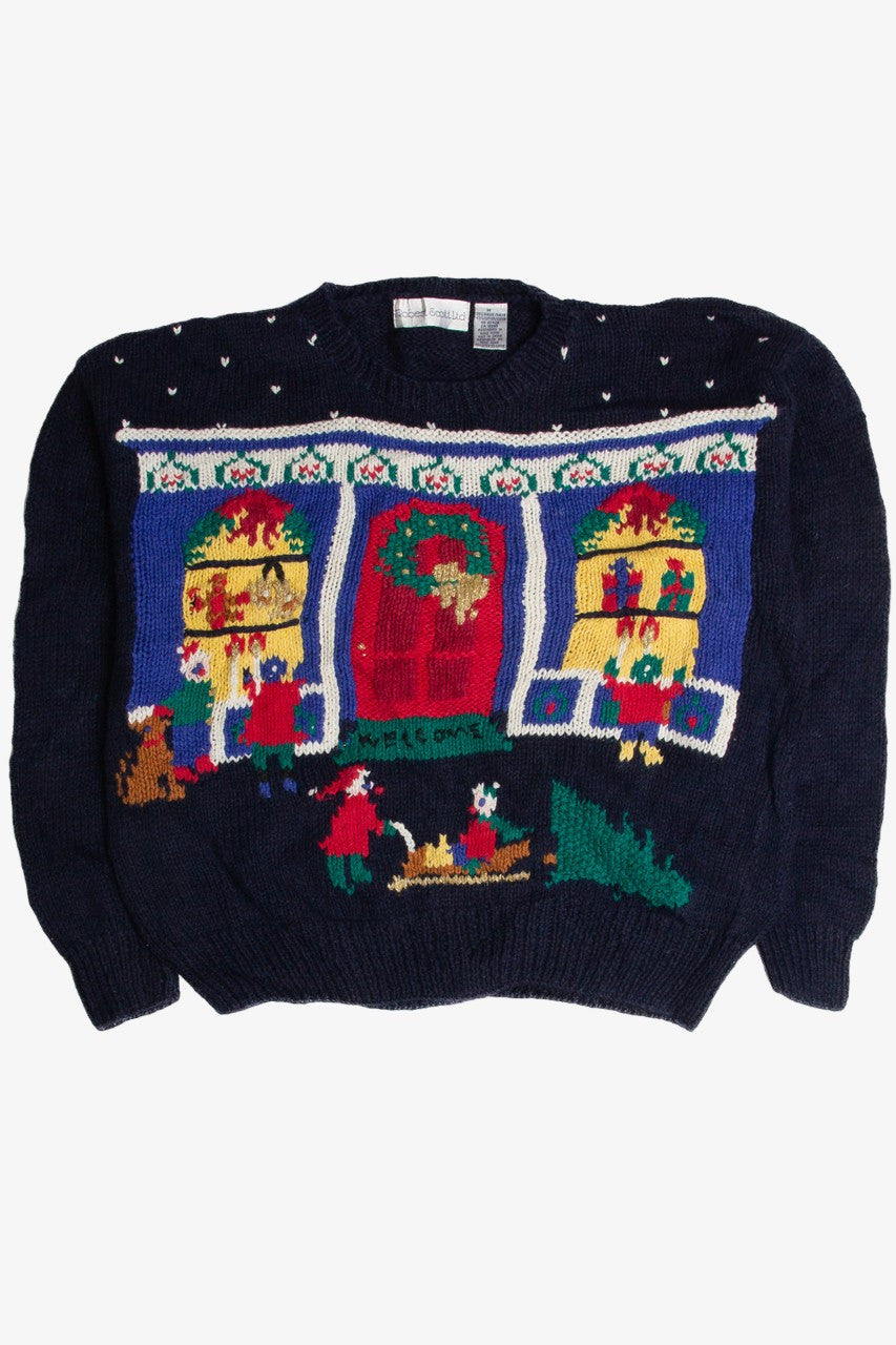 Vintage Black Ugly Christmas Sweater 62855