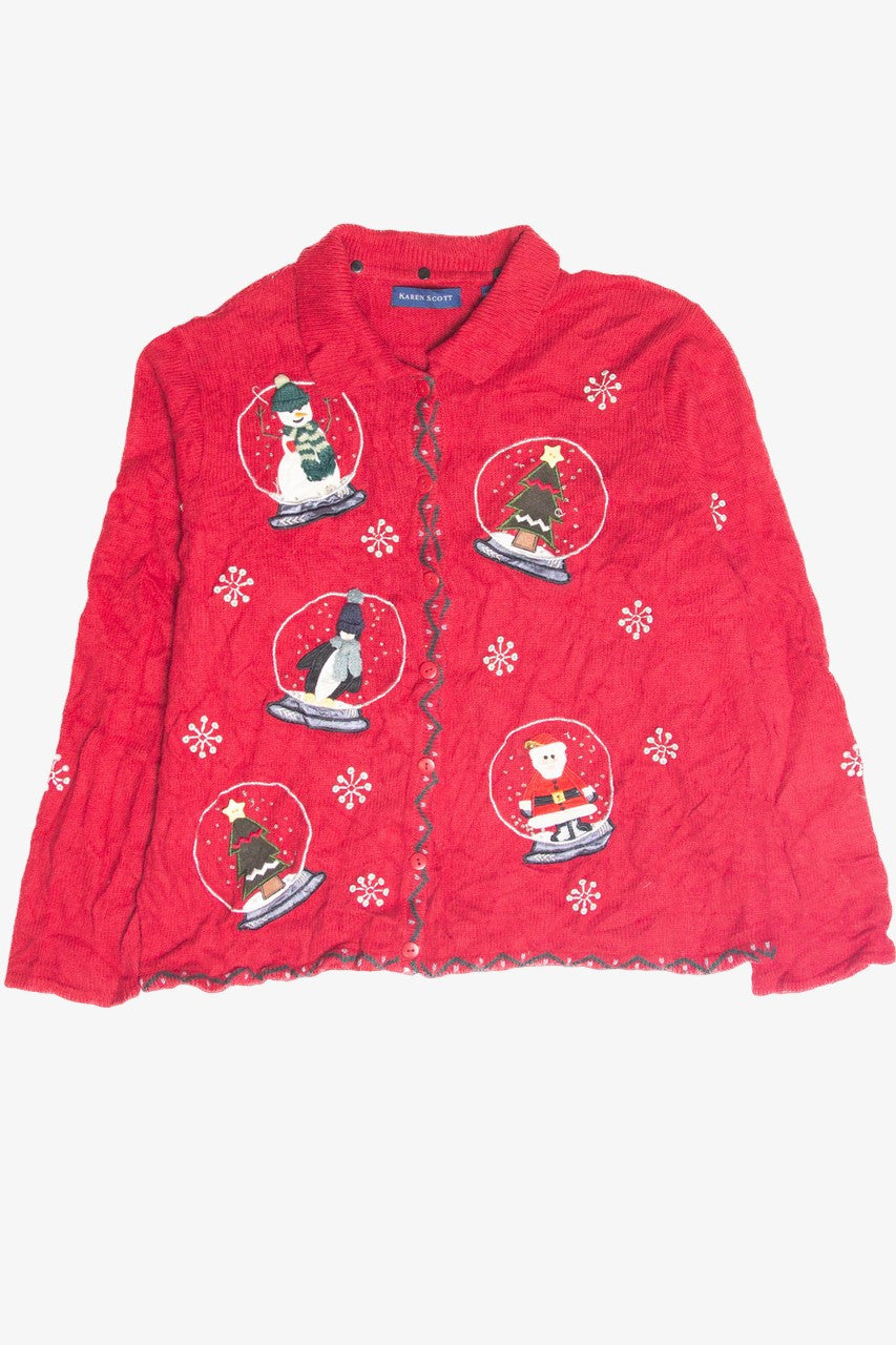 Vintage Red Ugly Christmas Cardigan 63113