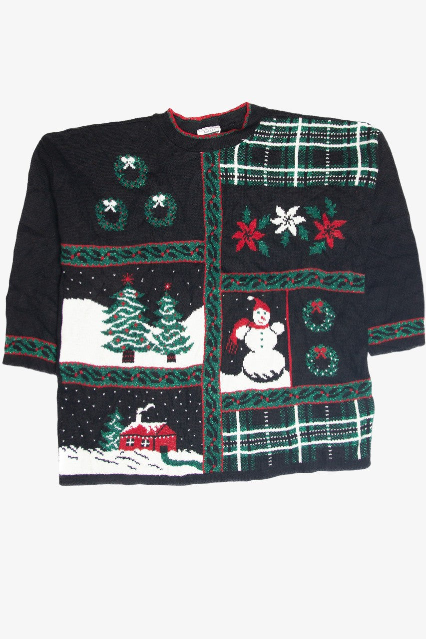 Vintage Black Ugly Christmas Pullover 63290