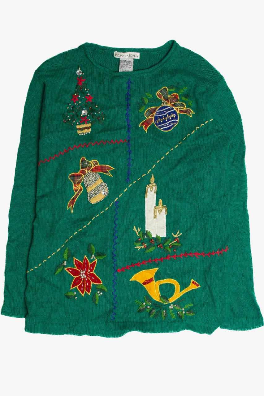 Vintage Green Ugly Christmas Pullover 59958