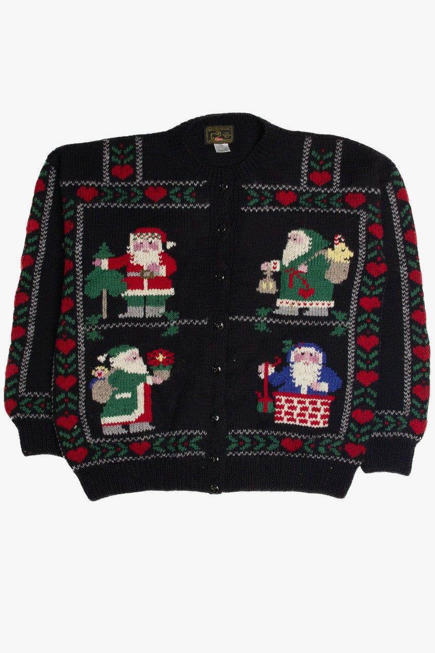 Vintage Black Ugly Christmas Cardigan Ugly Christmas Sweater