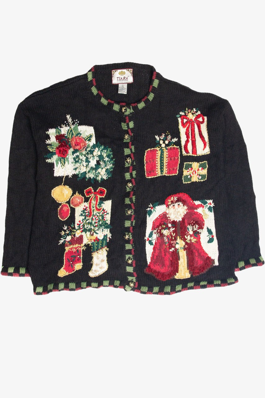 Vintage Black Ugly Christmas Cardigan 63262