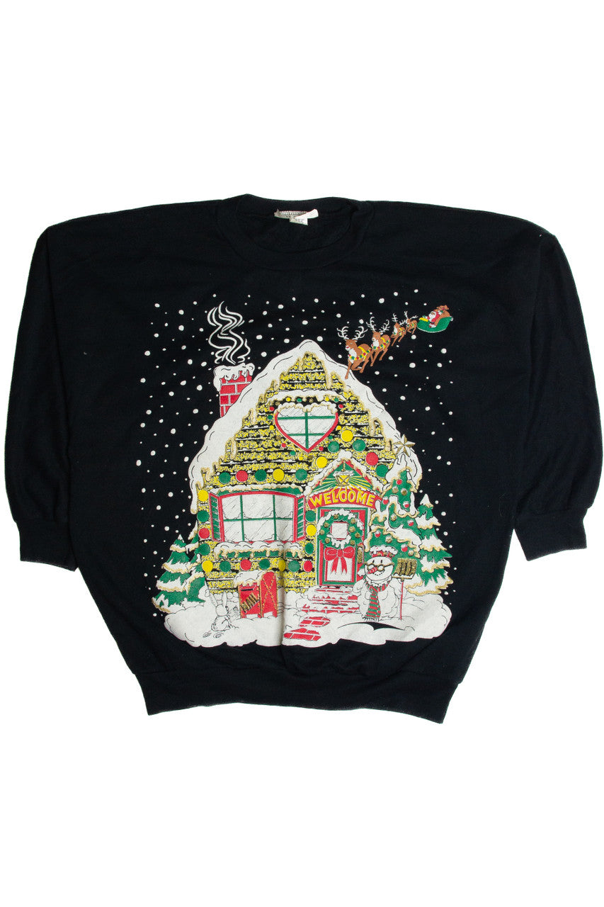 Vintage Black Christmas Sweatshirt 62533