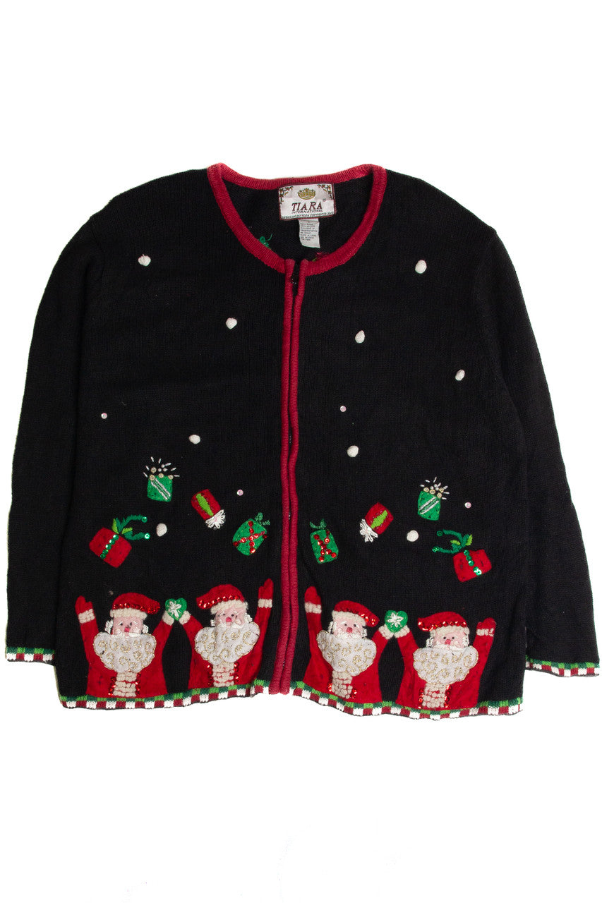 Vintage Black Ugly Christmas Cardigan 62713