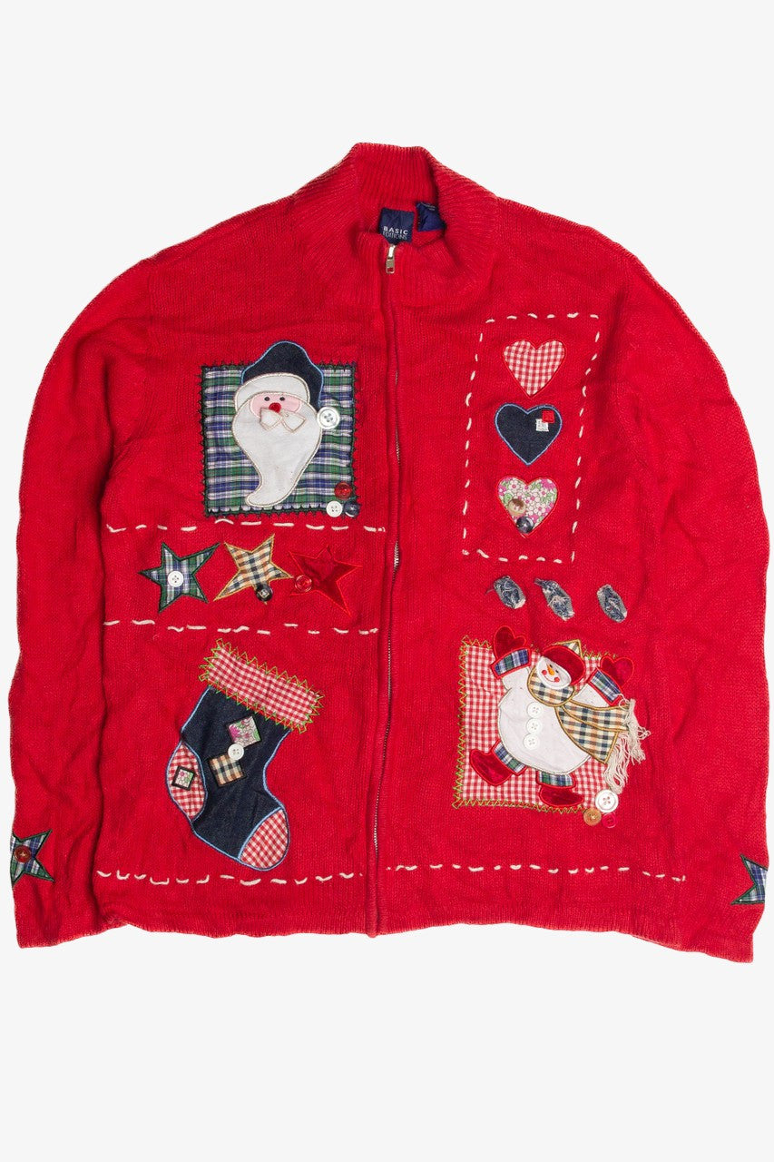 Vintage Red Ugly Christmas Cardigan 59957