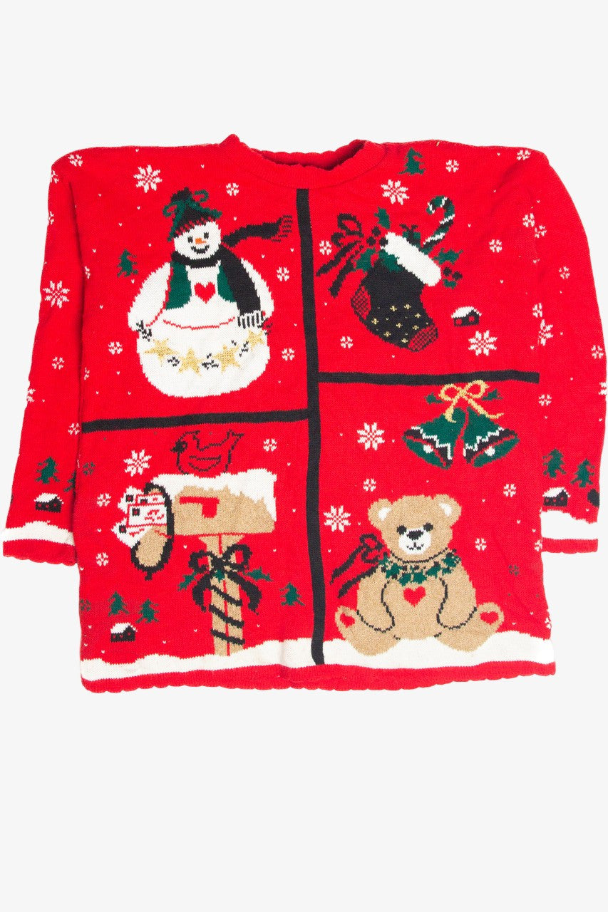 Vintage Red Ugly Christmas Pullover 63261