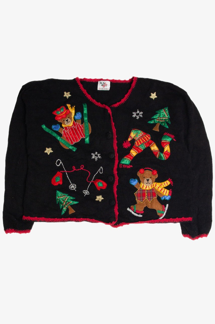 Vintage Black Ugly Christmas Cardigan 62873