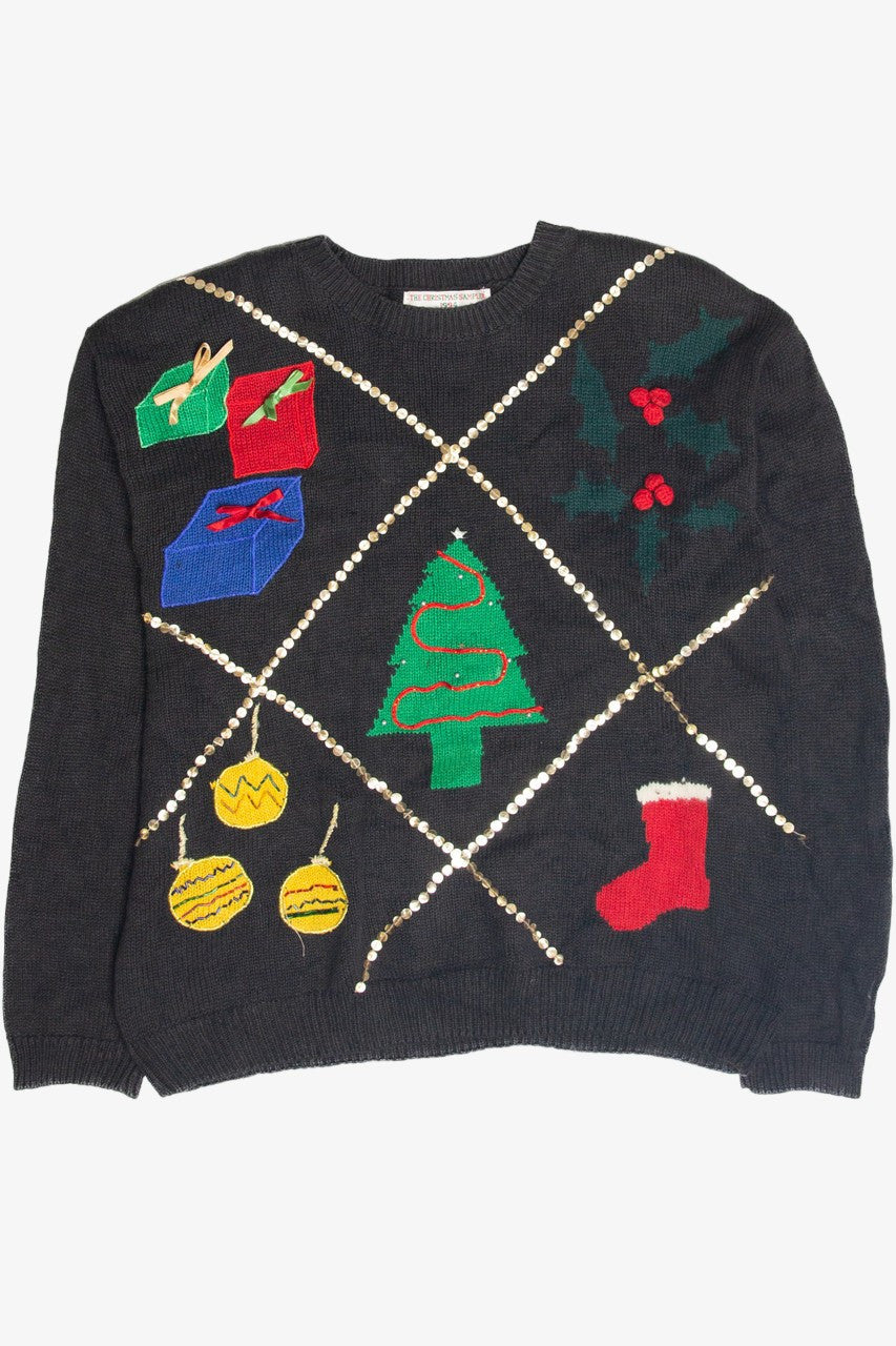 Vintage Black Ugly Christmas Pullover 63321