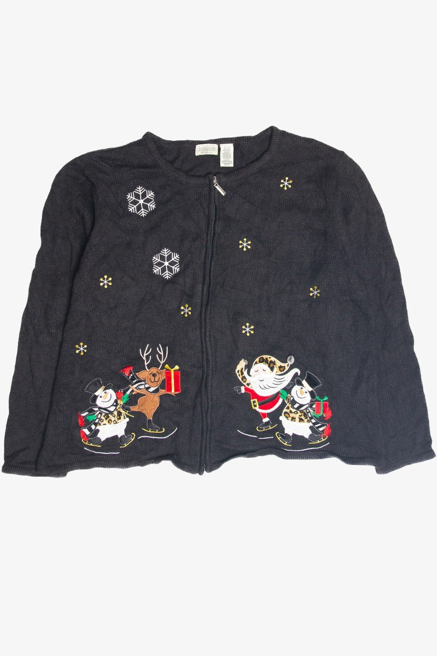 Vintage Black Ugly Christmas Cardigan 63439