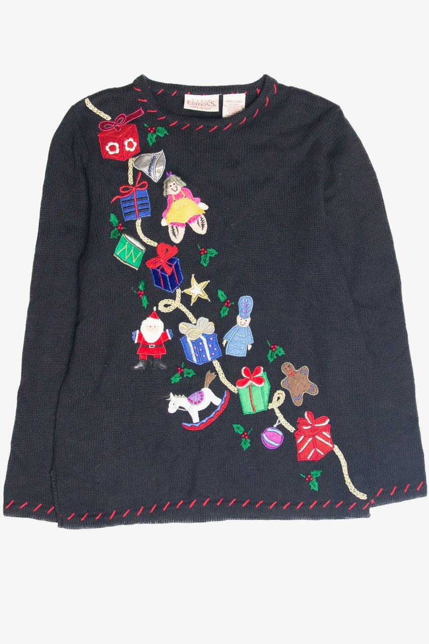 Vintage Black Ugly Christmas Pullover 63436