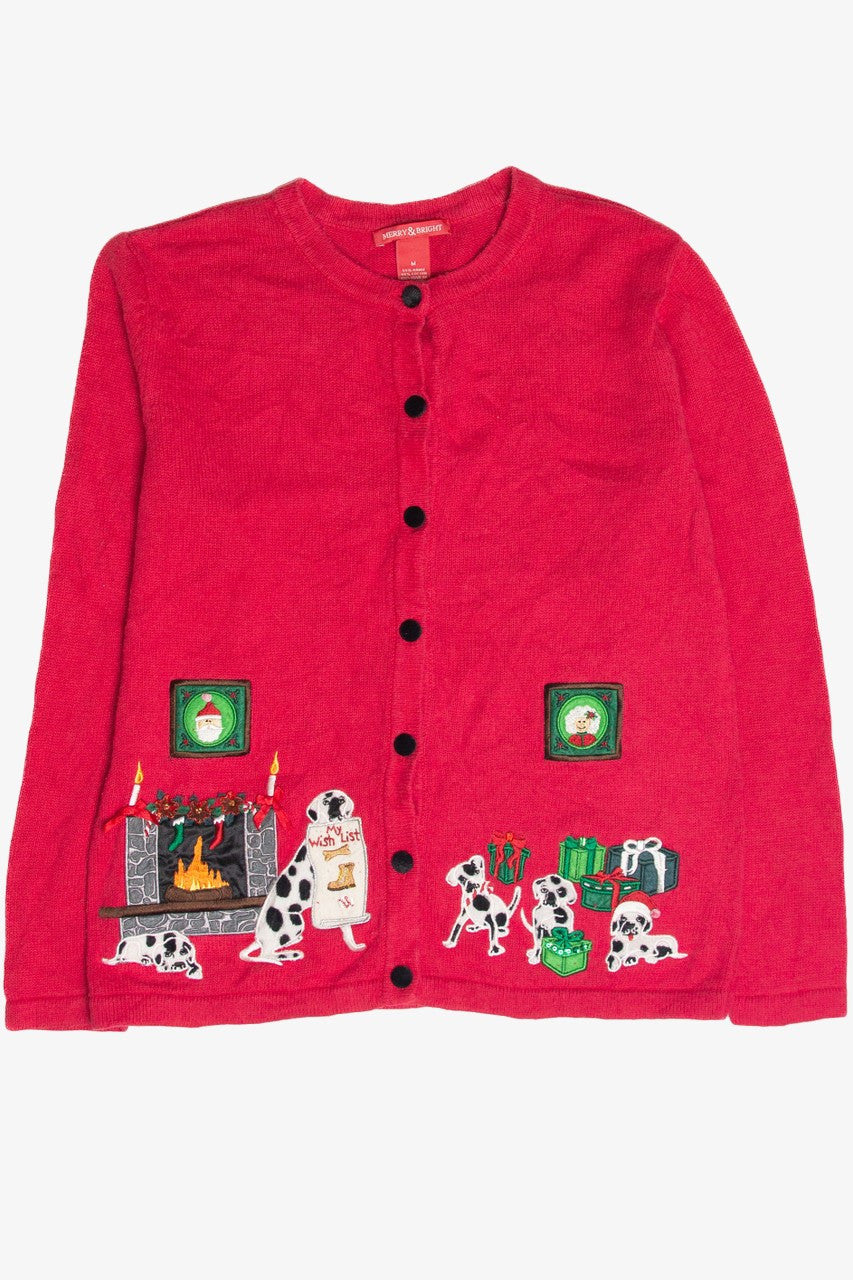 Vintage Red Ugly Christmas Cardigan 63214