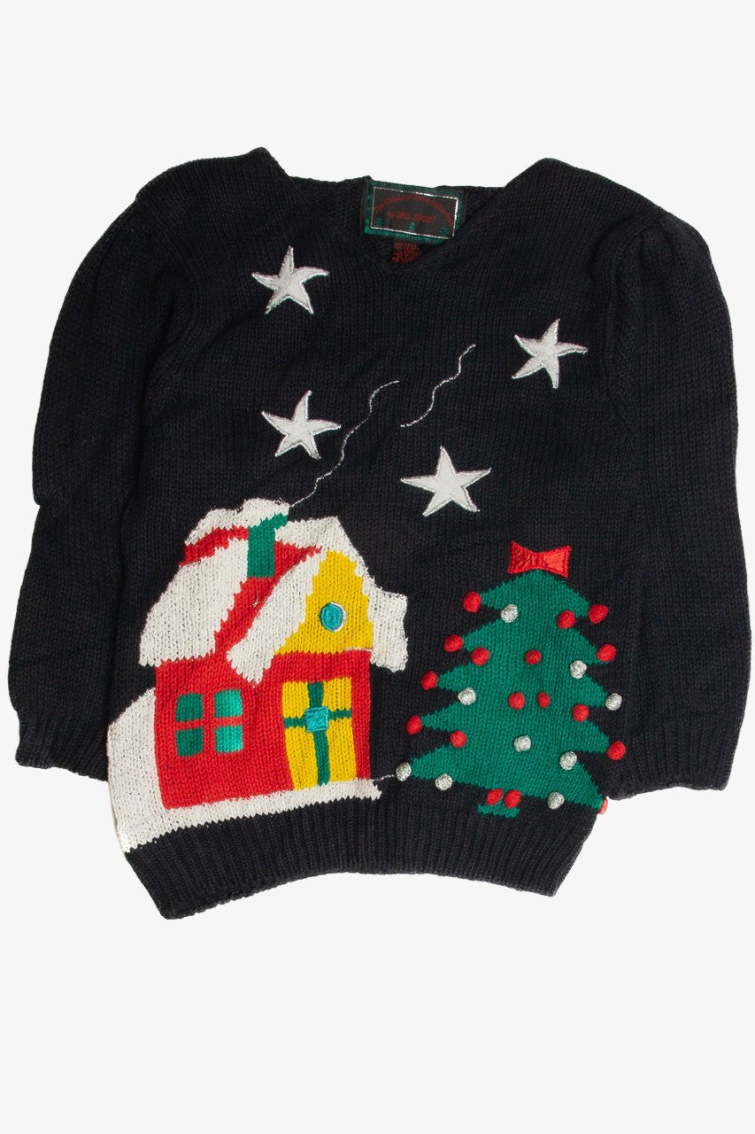 Vintage Black Ugly Christmas Sweater 59851