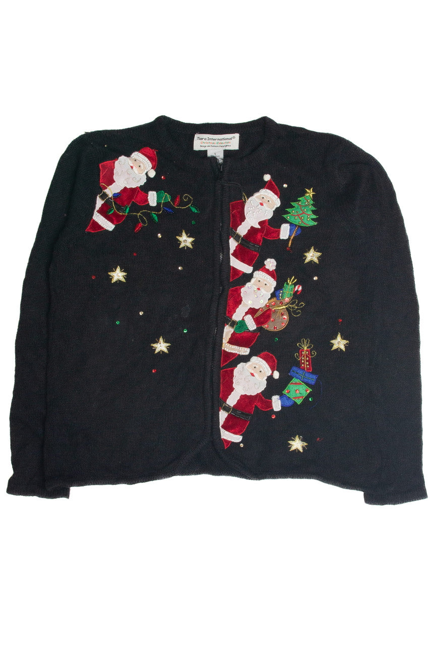 Vintage Black Ugly Christmas Cardigan 60867
