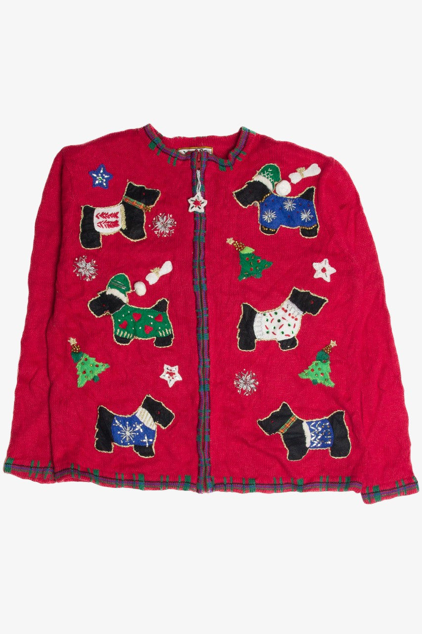 Vintage Red Ugly Christmas Cardigan 62555