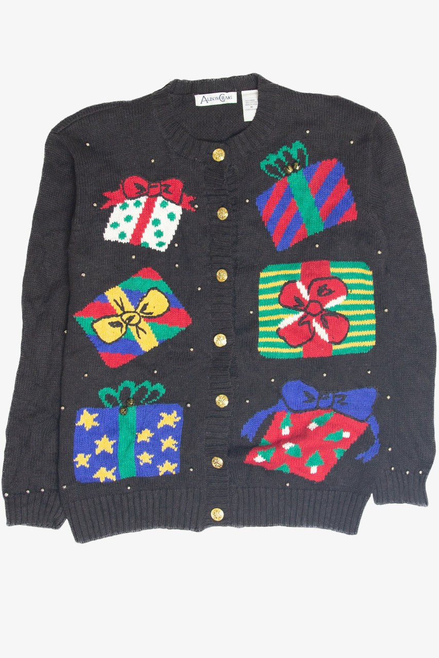 Vintage Black Ugly Christmas Cardigan 63316
