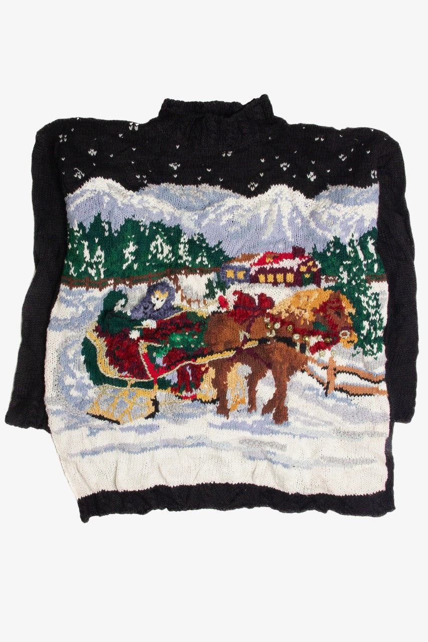 Vintage Black Ugly Christmas Sweater 62476