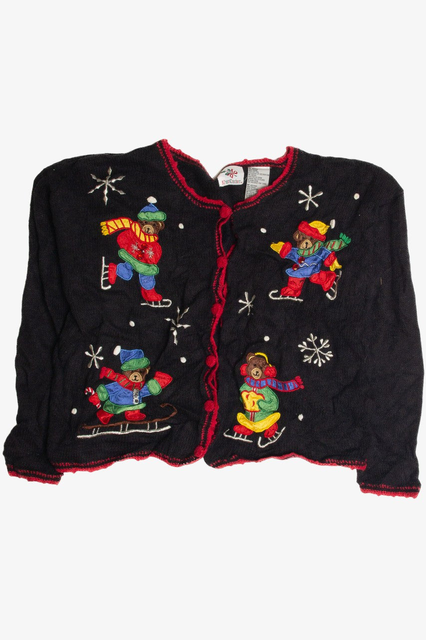 Vintage Black Ugly Christmas Cardigan 59864