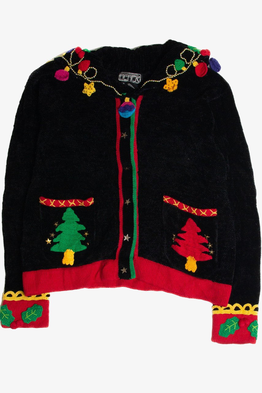 Vintage Black Ugly Christmas Cardigan 59664