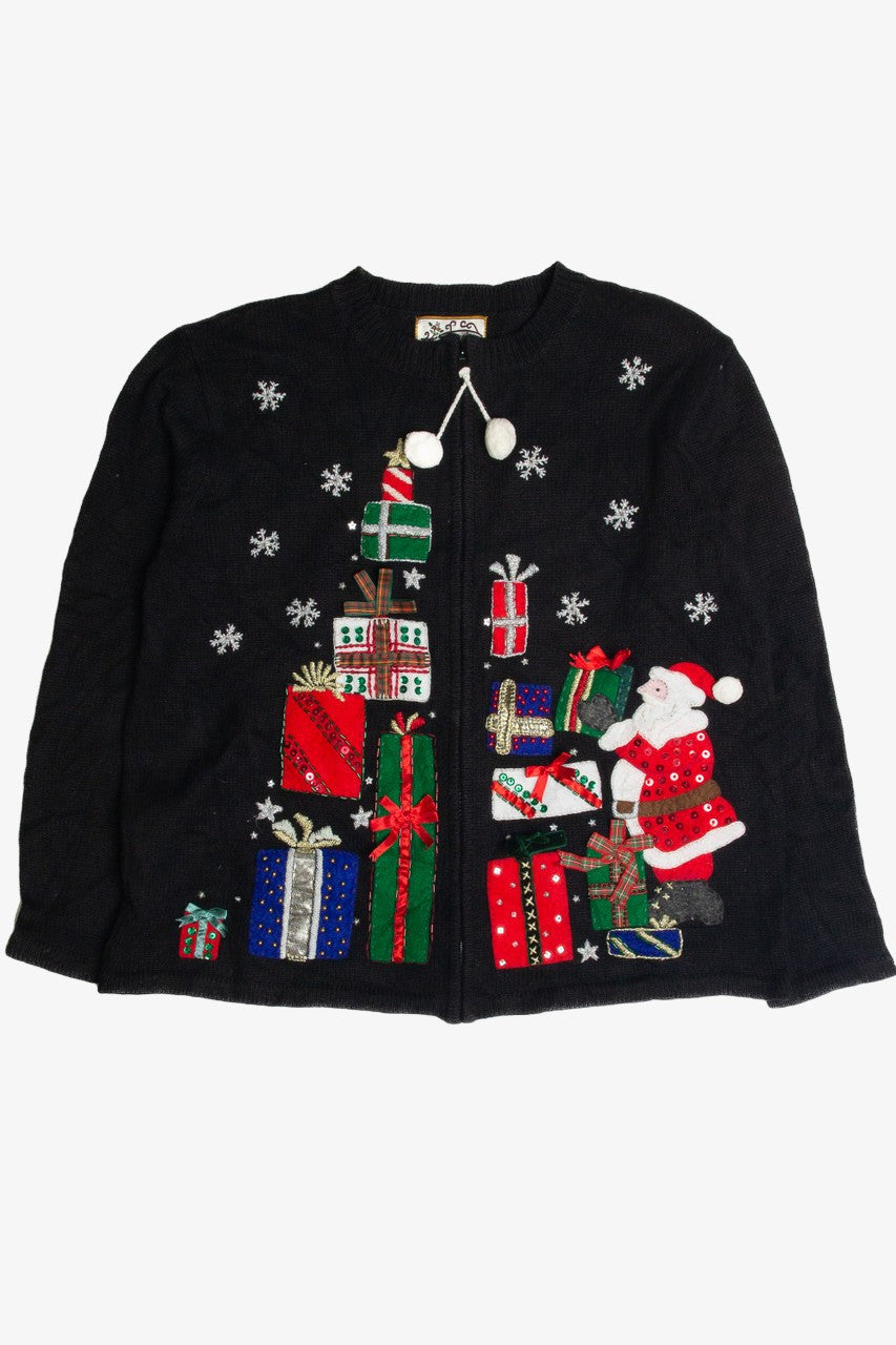 Vintage Black Ugly Christmas Cardigan 62604