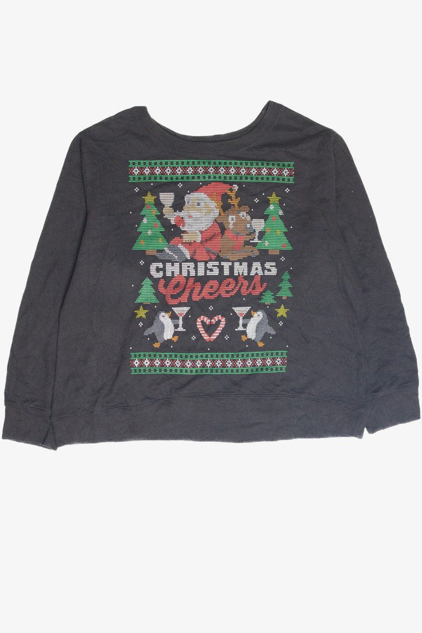 Black "Christmas Cheers" Holiday Sweatshirt