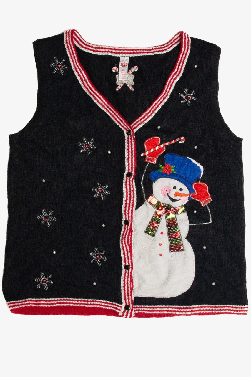 Vintage Black Ugly Christmas Vest 62504