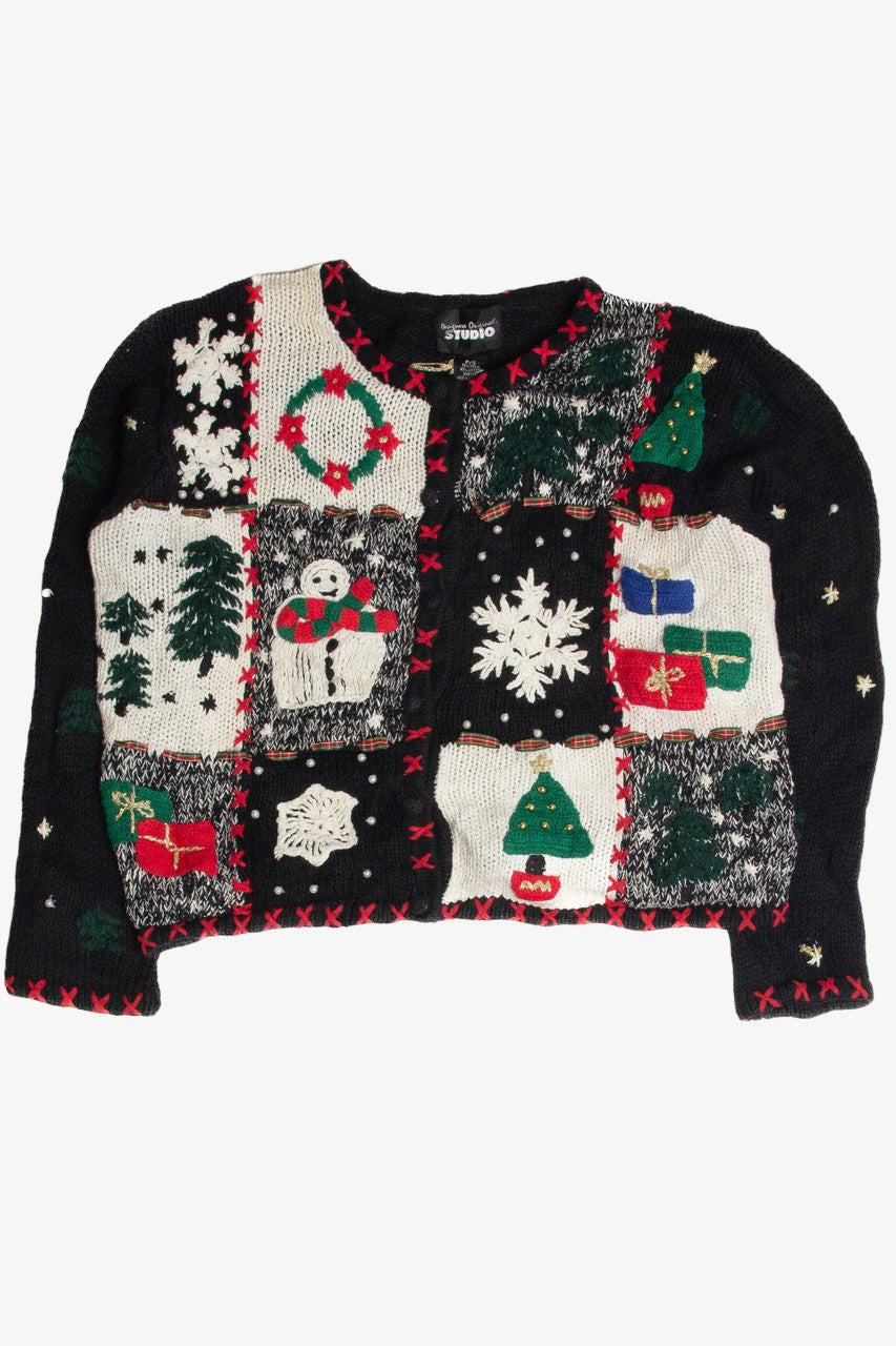 Vintage Black Ugly Christmas Cardigan 59848