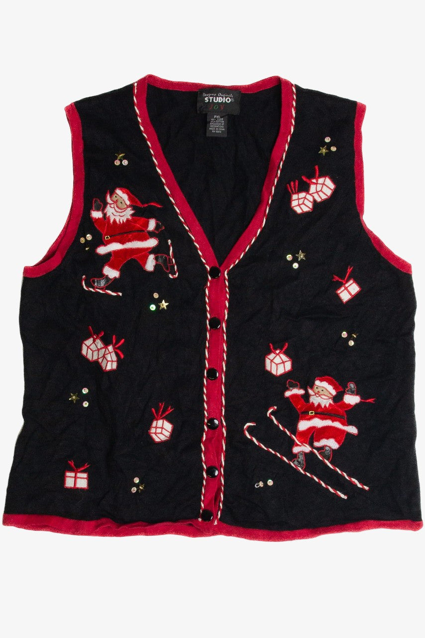 Vintage Black Ugly Christmas Vest 59725