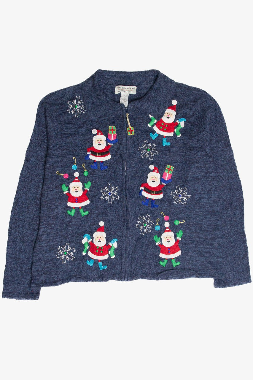 Vintage Blue Ugly Christmas Cardigan 63377