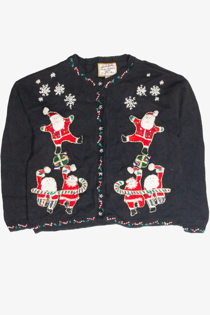 Vintage Black Ugly Christmas Cardigan 63428