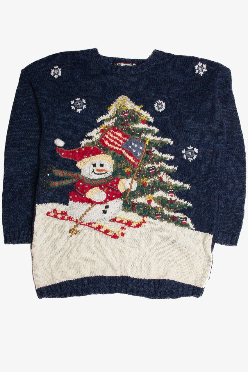 Vintage Blue Ugly Christmas Sweater 62473