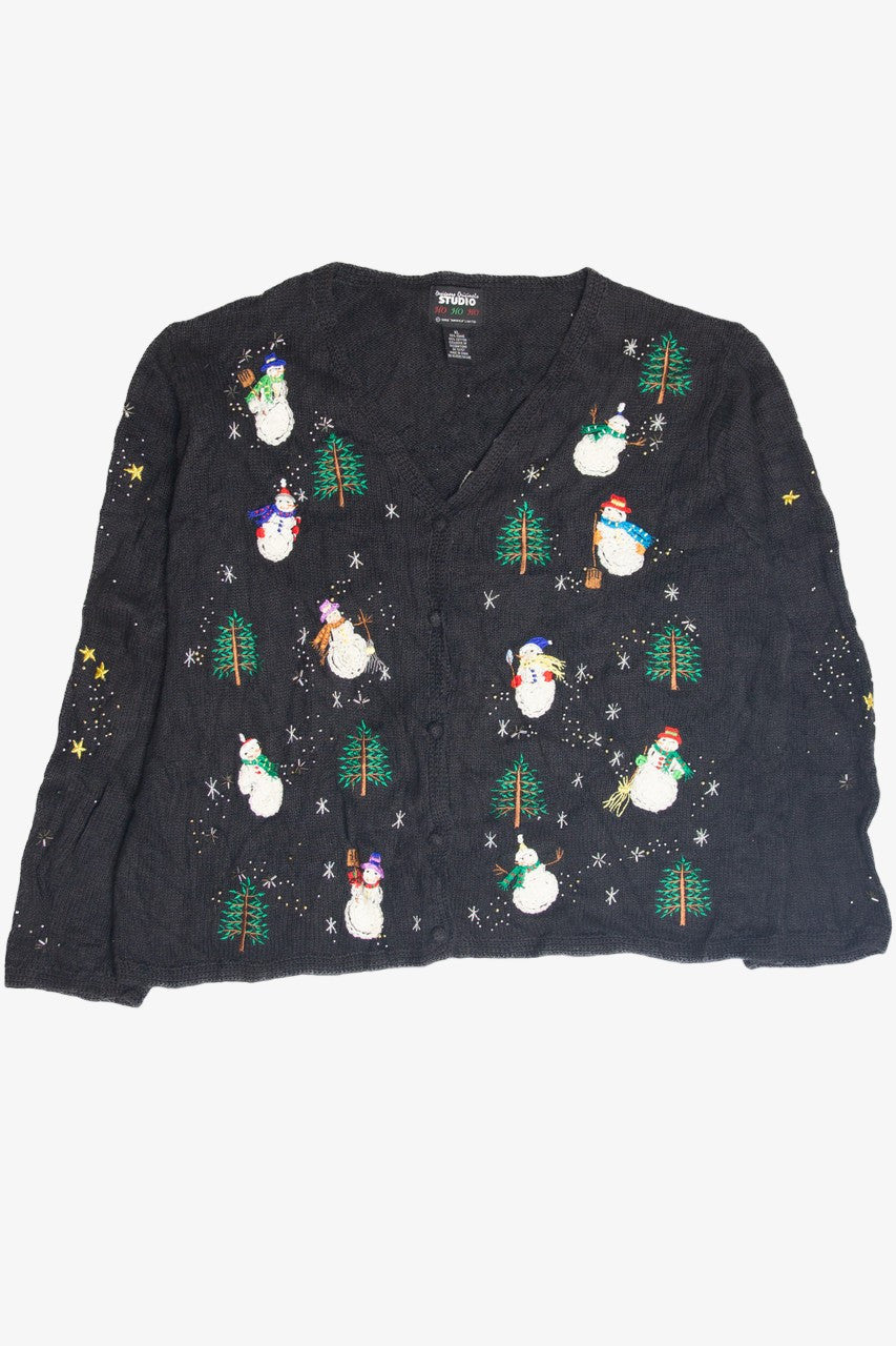 Vintage Black Ugly Christmas Cardigan 63157