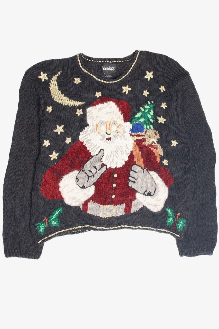 Vintage Black Ugly Christmas Pullover 63245