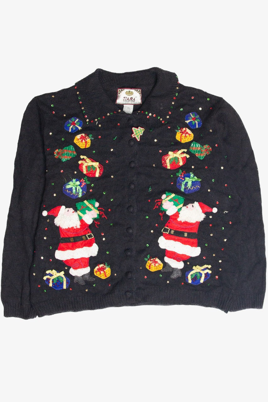 Vintage Black Ugly Christmas Cardigan 63398