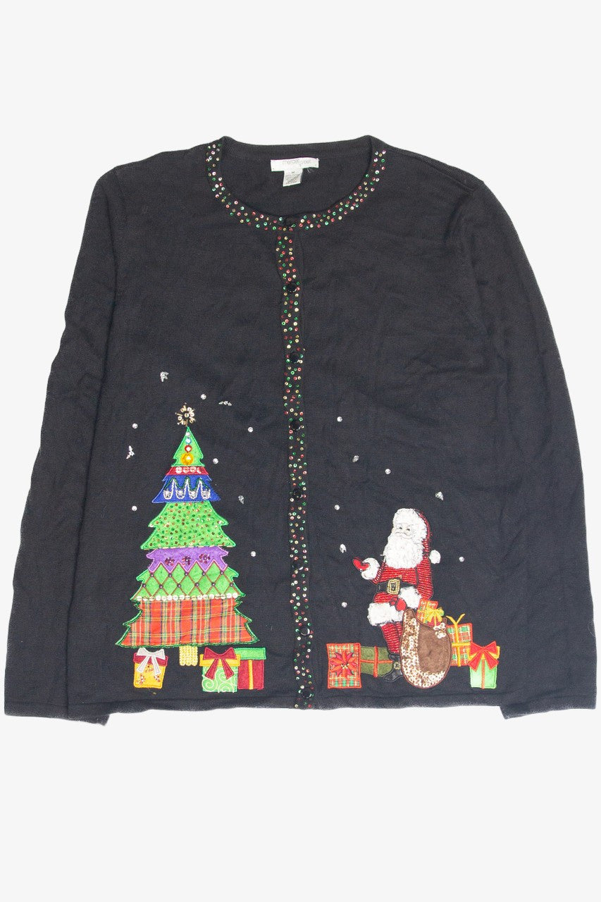 Vintage Black Ugly Christmas Cardigan 63251