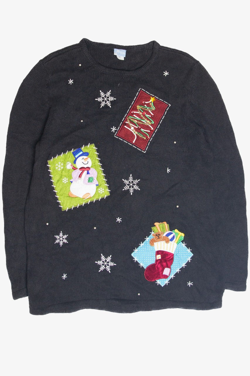 Vintage Black Ugly Christmas Pullover 63301