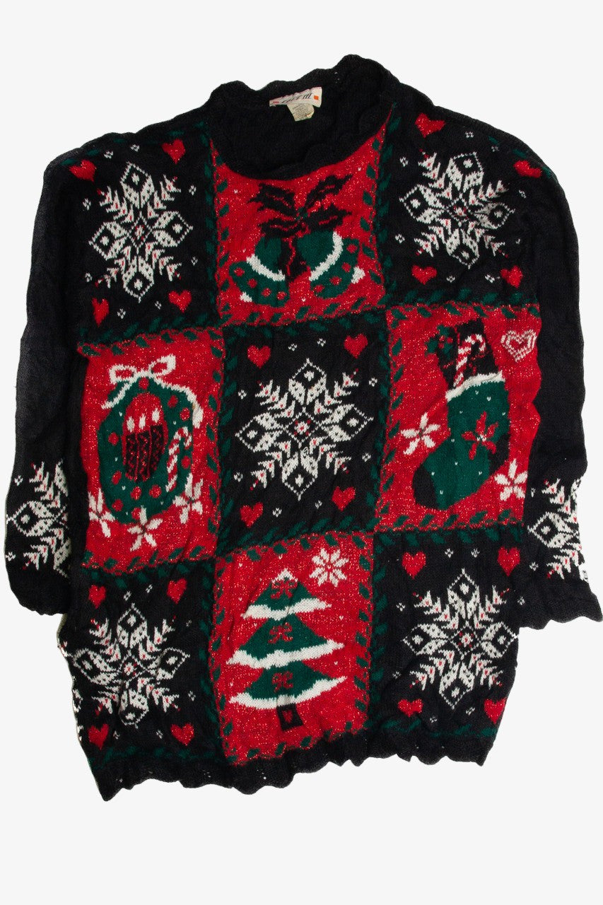 Vintage Black Ugly Christmas Sweater 62860
