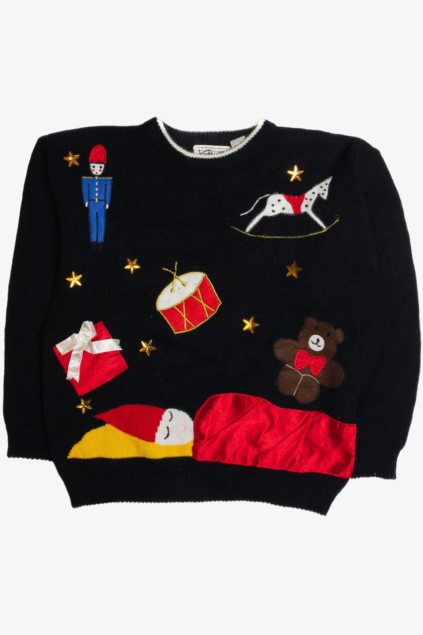 Vintage Black Ugly Christmas Sweater 59772