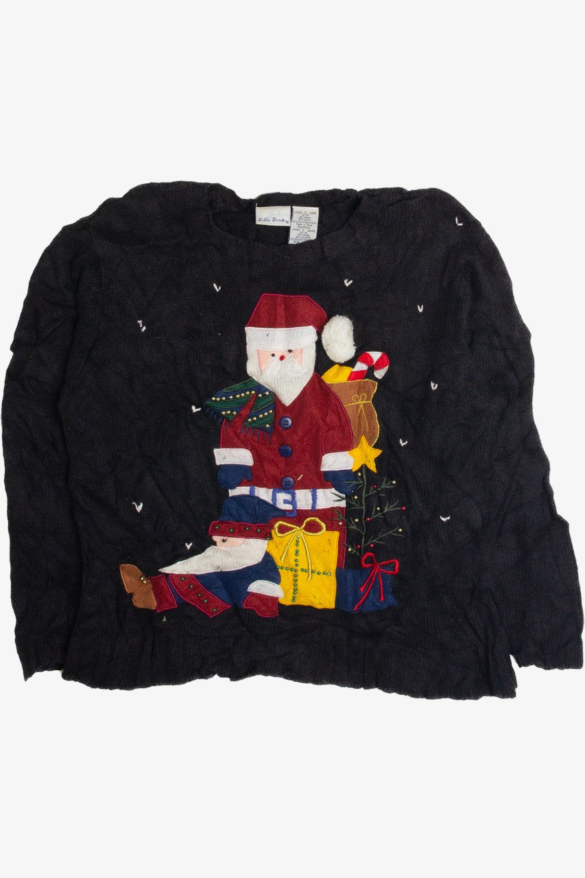 Vintage Black Ugly Christmas Sweater 59616