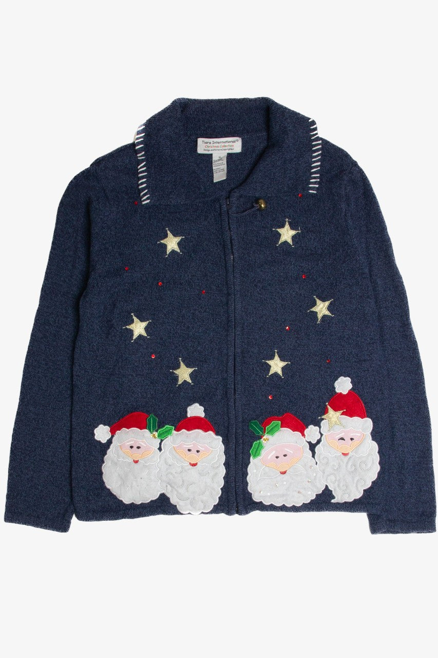 Blue Ugly Christmas Cardigan 62689