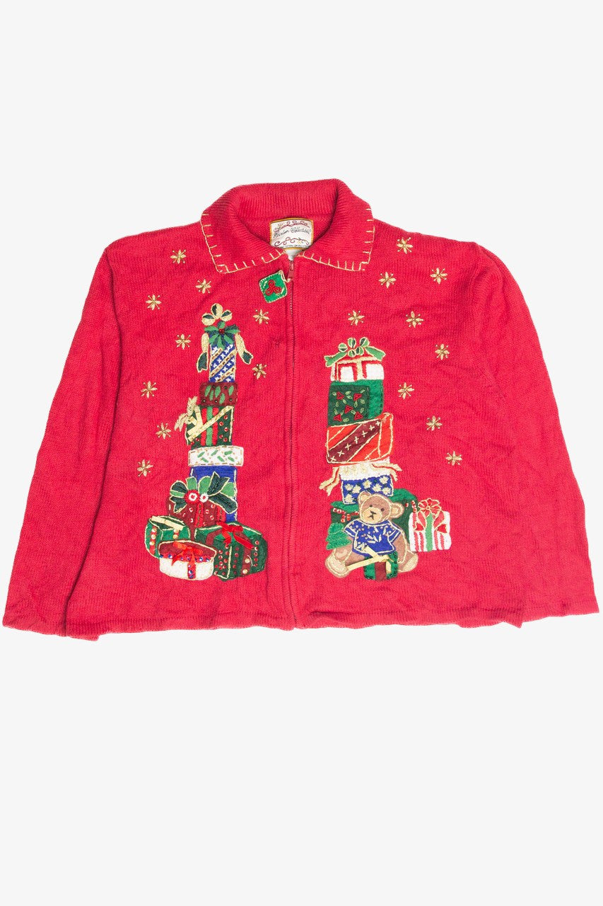 Vintage Red Ugly Christmas Cardigan 63405