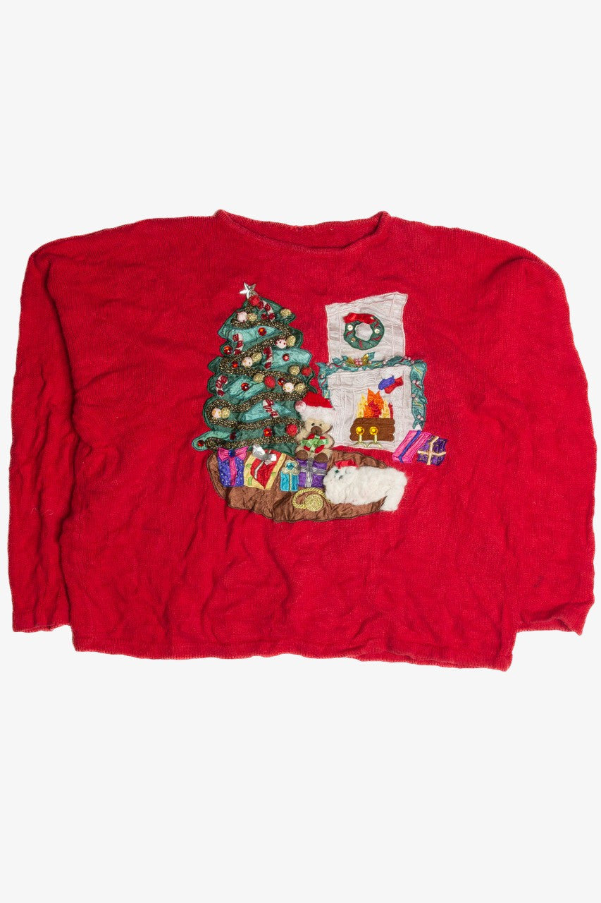 Vintage Red Ugly Christmas Sweater 62598