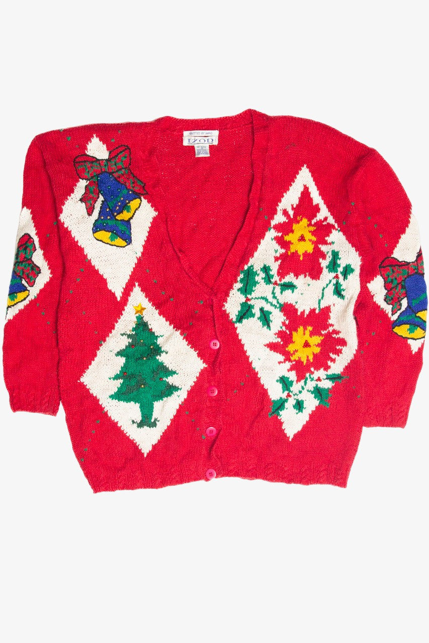 Vintage Red Ugly Christmas Cardigan 63354