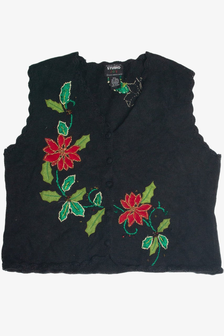 Vintage Black Ugly Christmas Vest 60857