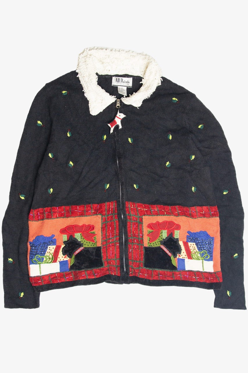 Vintage Black Ugly Christmas Cardigan 63265