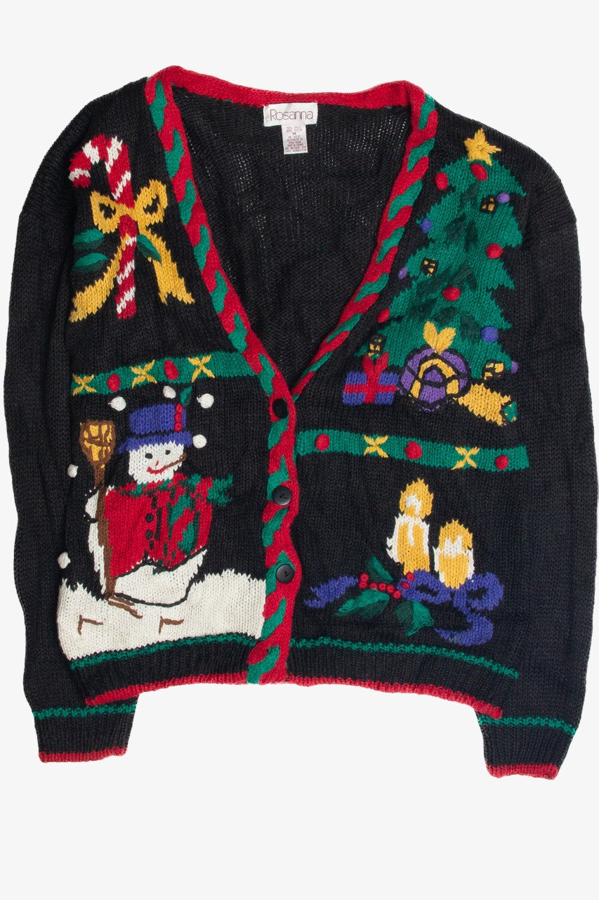 Vintage Black Ugly Christmas Cardigan 59802
