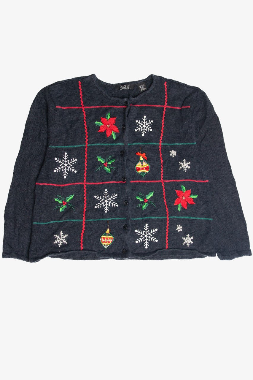 Vintage Black Ugly Christmas Cardigan 63127